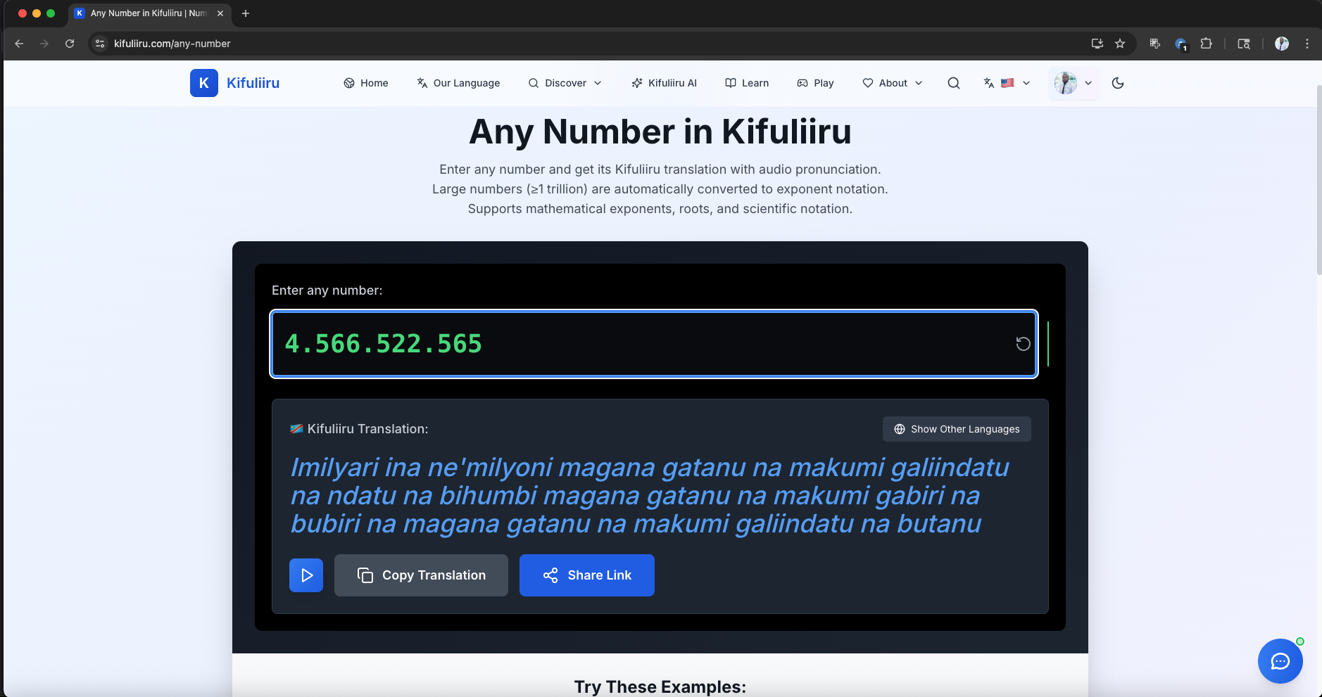 Any Number Tool